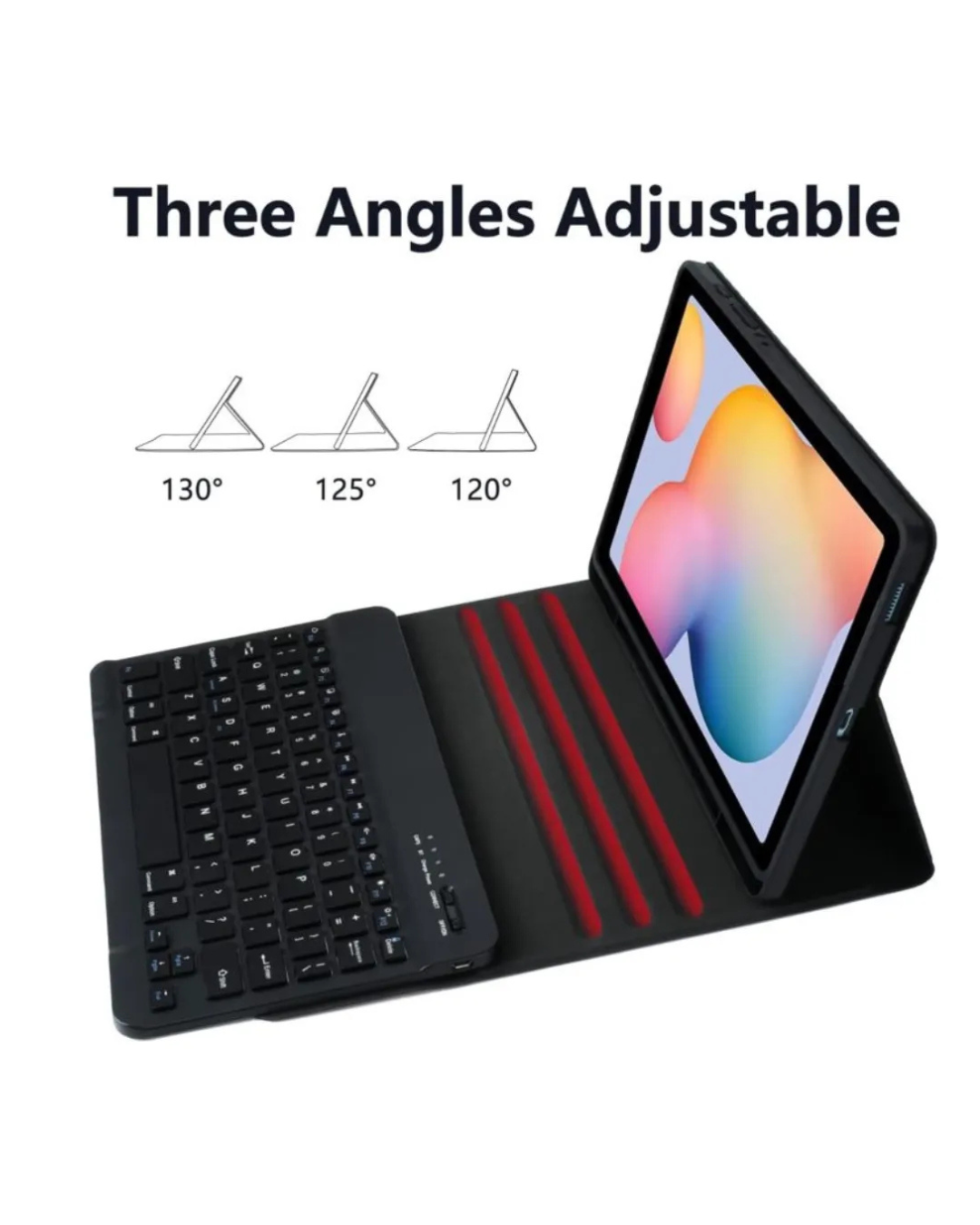 Funda Con Teclado Bluetooth Para Samsung S6 Lite 10.4"-5