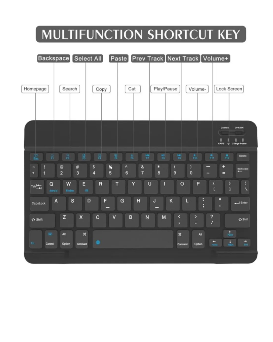 Funda Con Teclado Bluetooth Para Samsung S6 Lite 10.4"-6