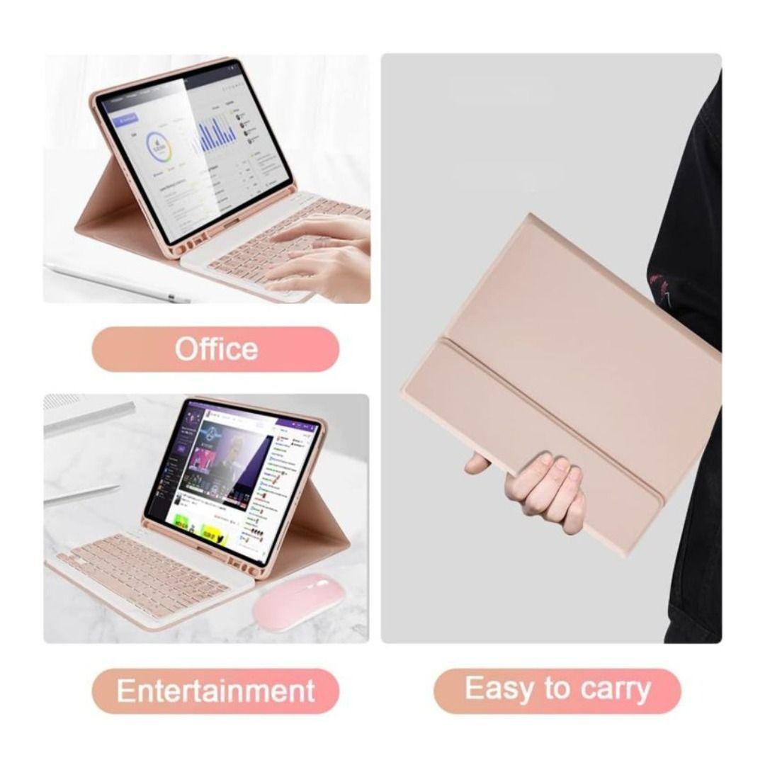 Funda Con Teclado Bluetooth Para iPad Pro 11 M4 2024 -0