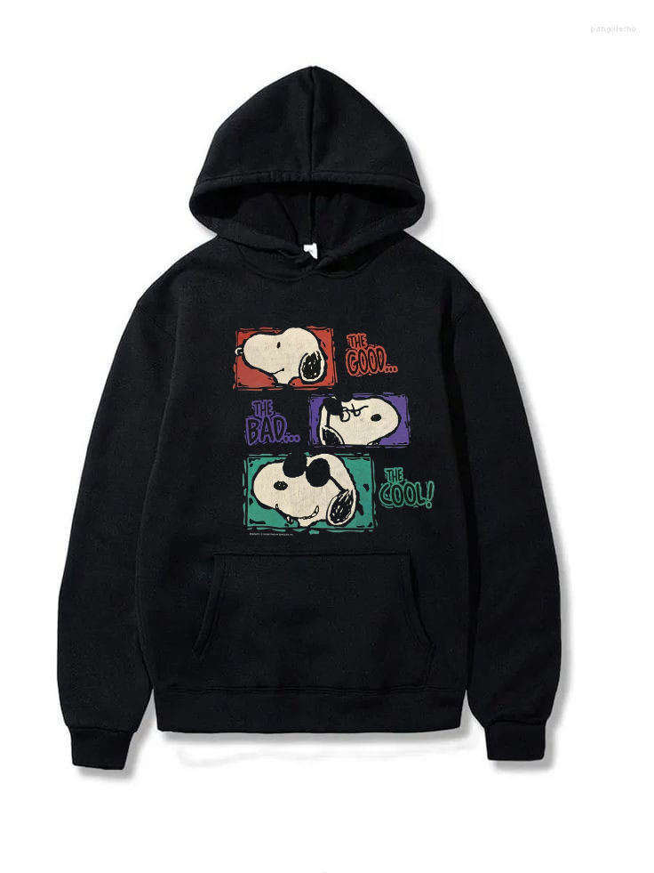 POLERÓN CANGURO NEGRO ESTAMPADO SNOOPY-0
