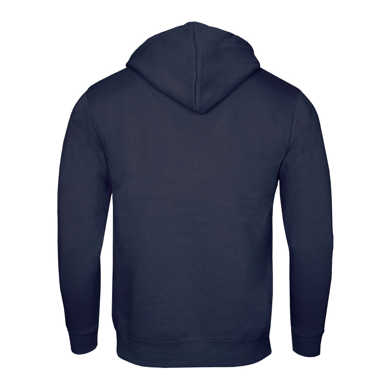 Polerón Canguro Unisex Azul Marino-3
