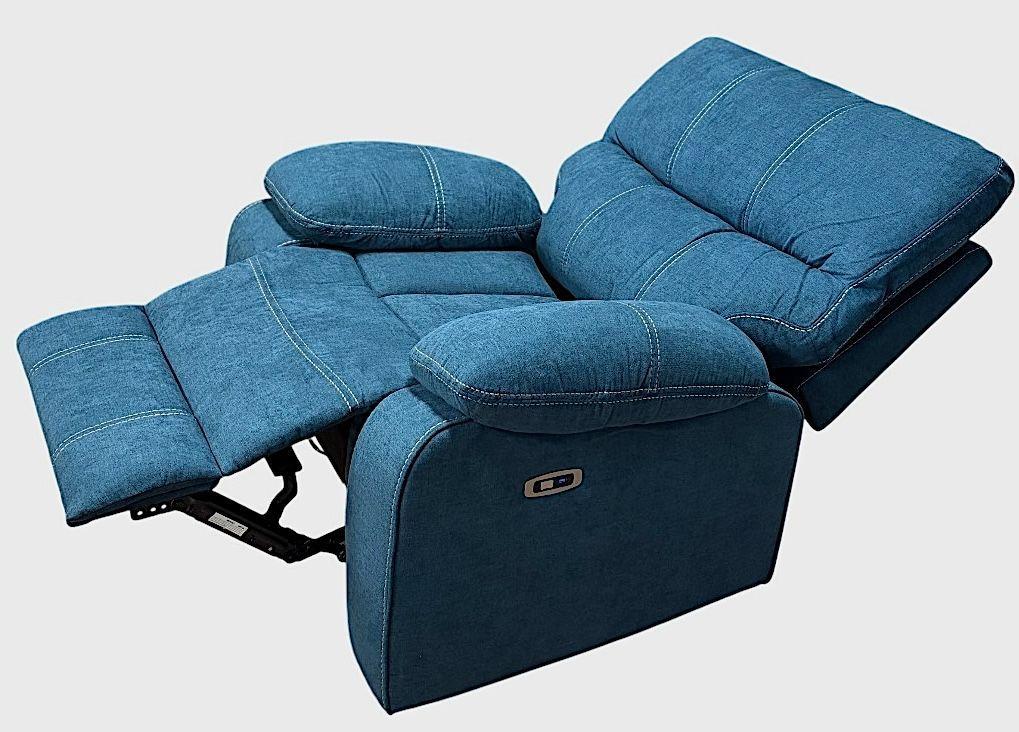 BERGER RECLINABLE ELECTRICO RELAXLINE AZUL USB-3