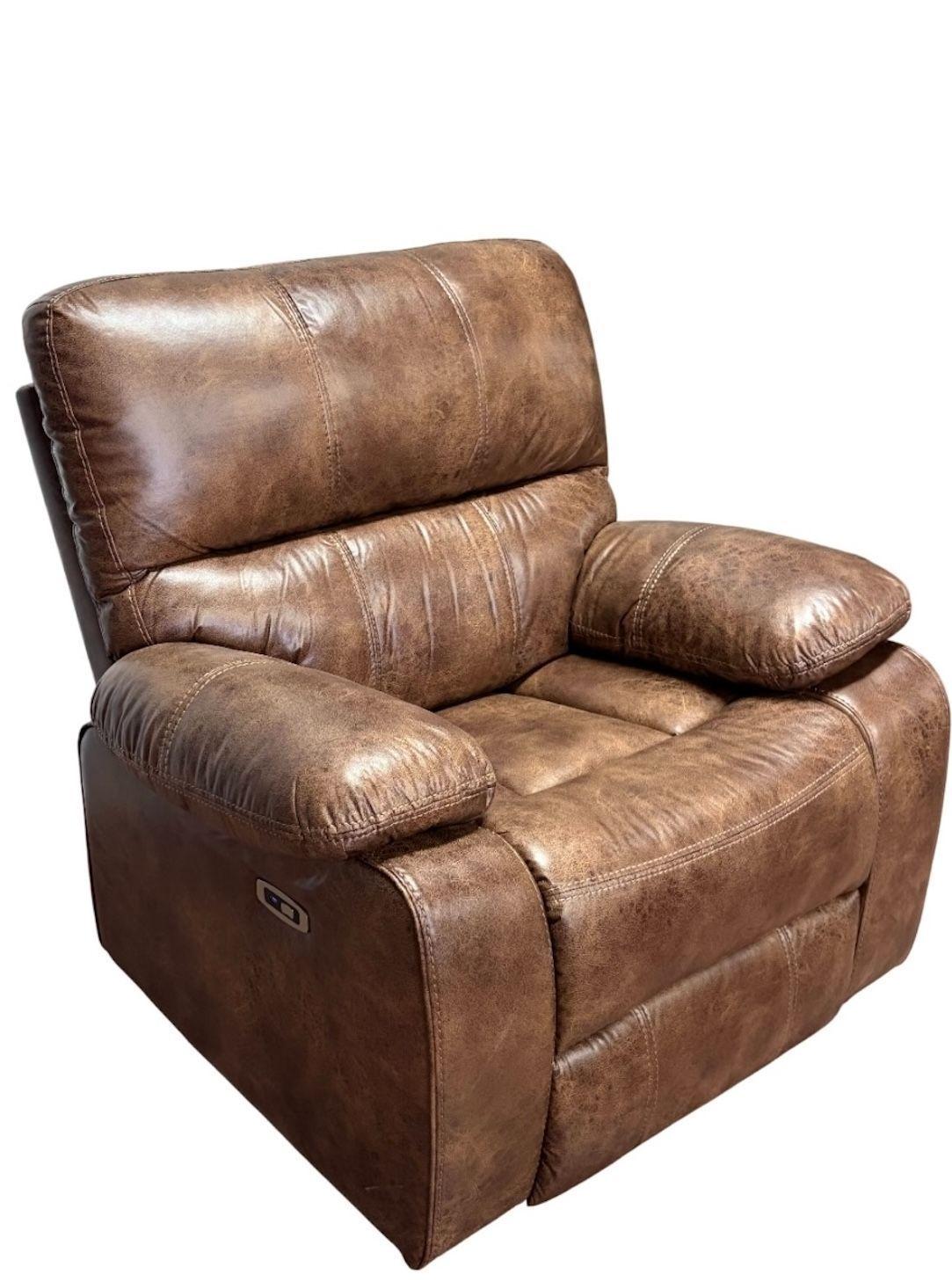 BERGER RECLINABLE ELECTRICO RELAXLINE VINTAGE CAFE USB-2