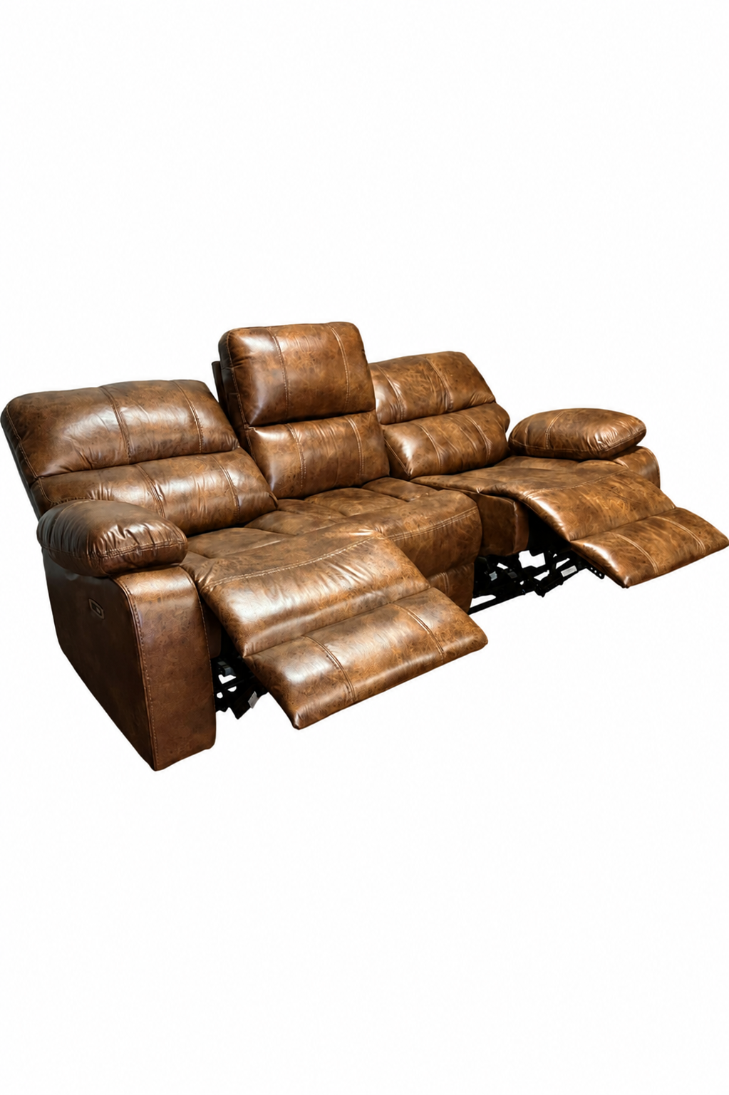 SOFA RECLINABLE ELECTRICO RELAXLINE 3 CUERPOS VINTAGE CAFE USB-3