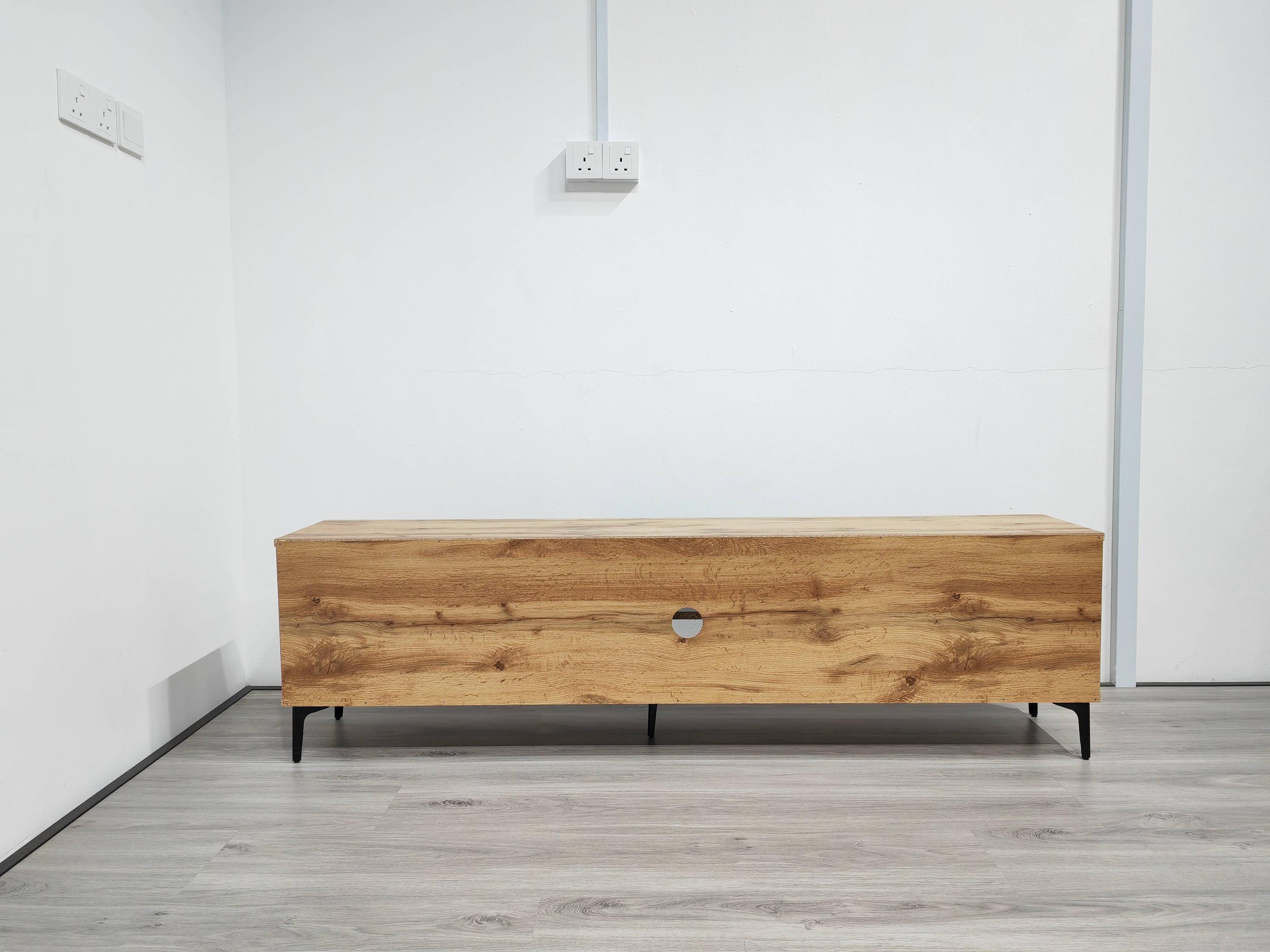 RACK 65 TVLINE ESPIGA NATURAL 160 Cm-3