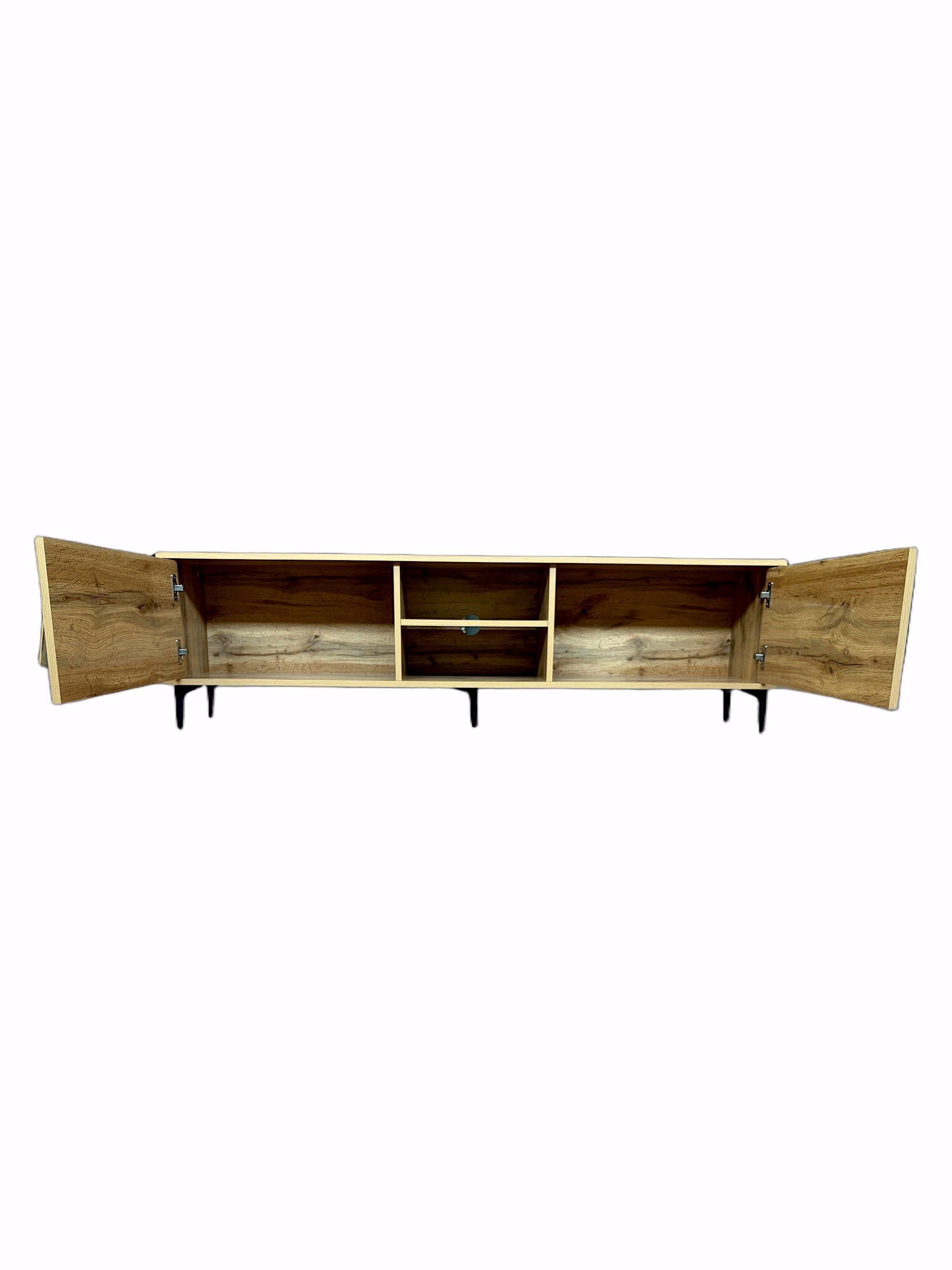 RACK 65 TVLINE ESPIGA NATURAL 160 Cm-2