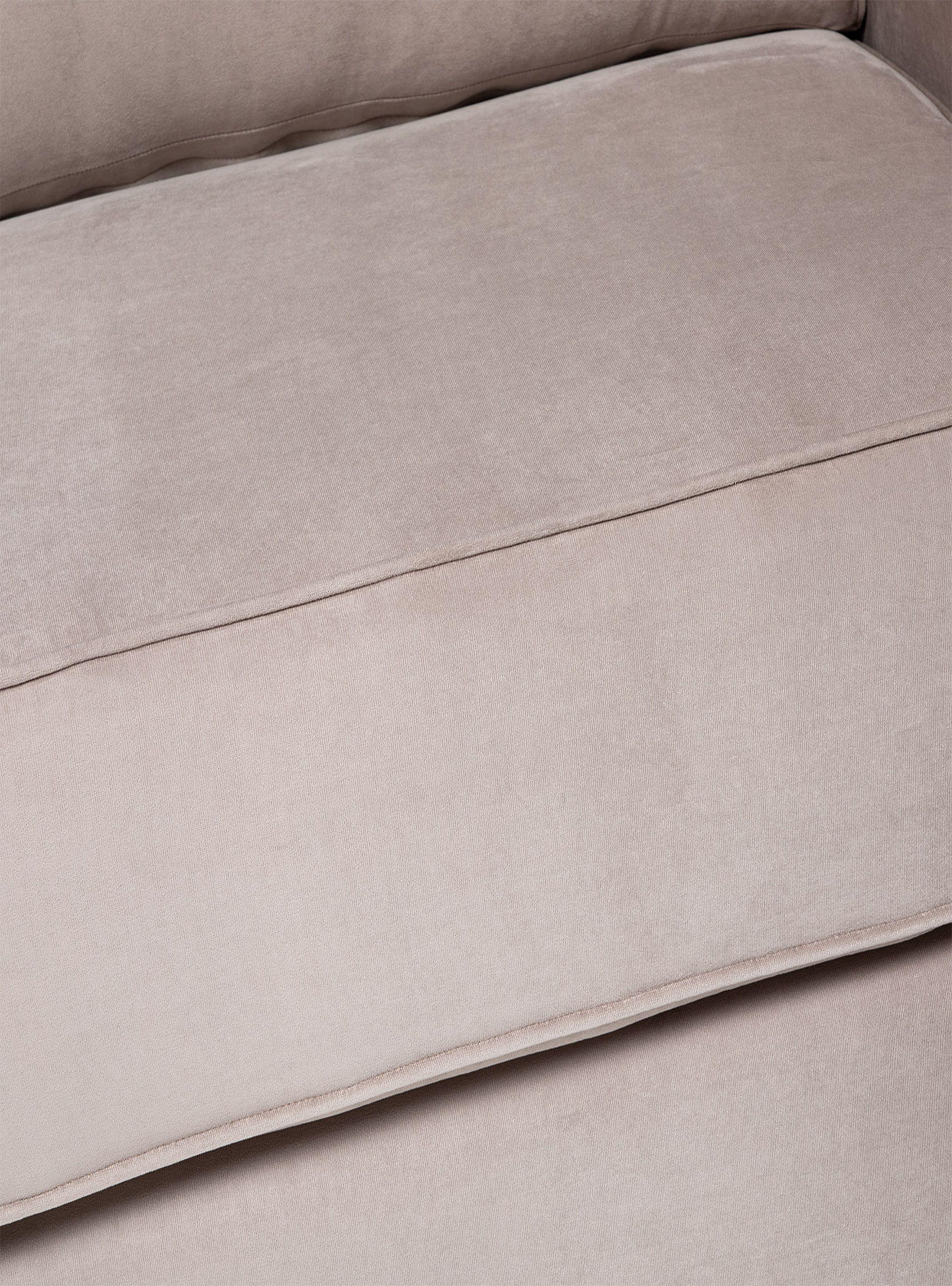 sofá victoria 2 cuerpos beige felpa -6