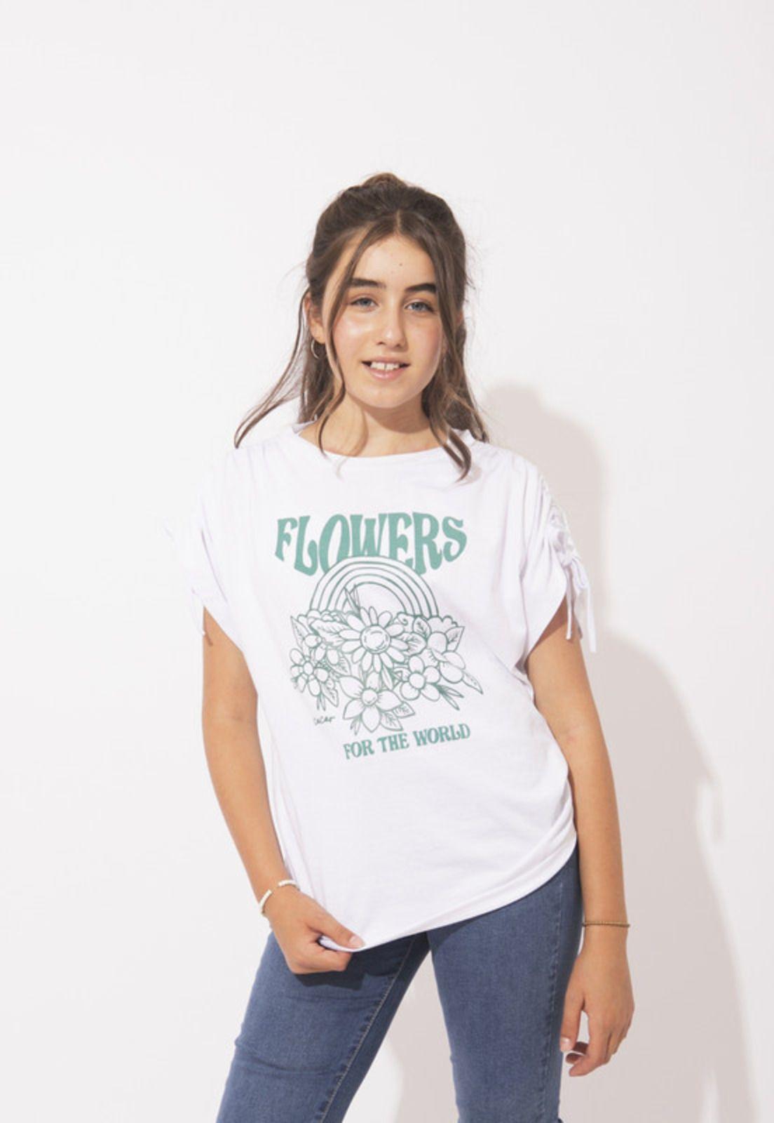 POLERA GRISEL OVERSIZE RECOGIDO BLANCO-0