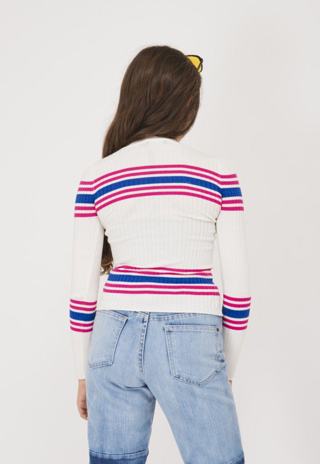 SWEATER NIÑA CON RAYAS BLANCO-3