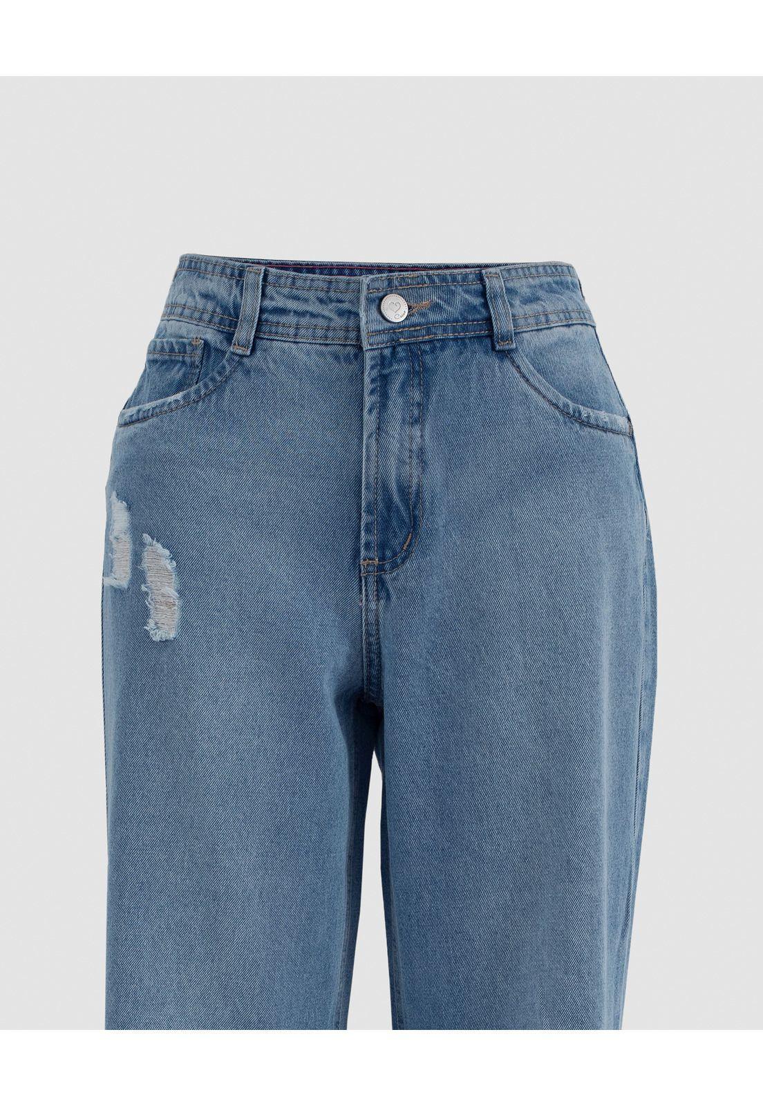 Jeans Wide Ameli Light Rotura y Tajali-1