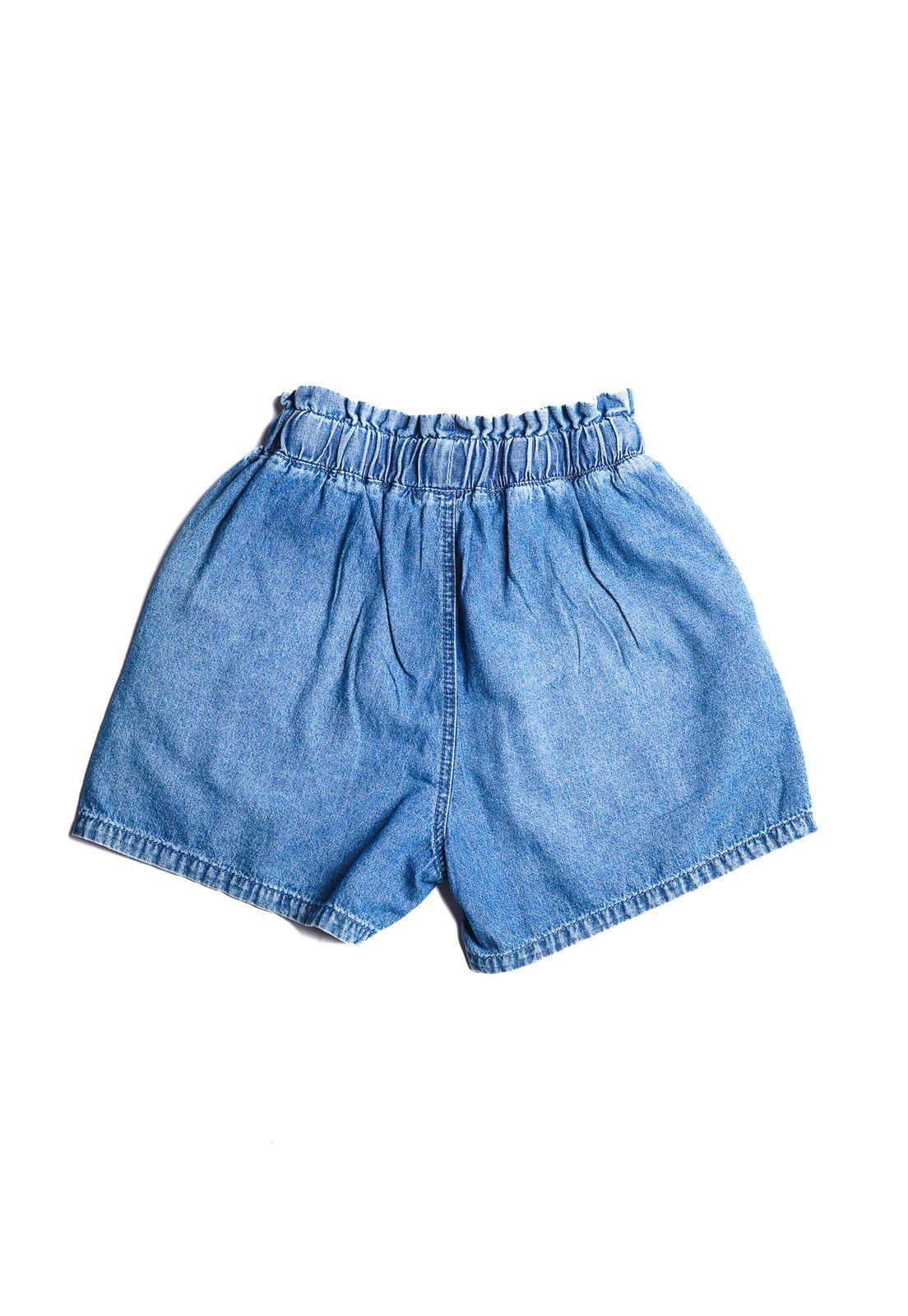 Short Duque Liviano Pretina Elasticada Azul Cacao-1