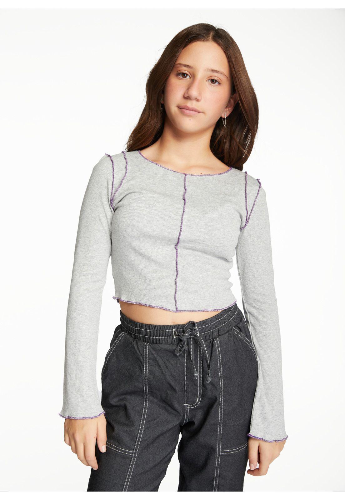 Polera Helena Crop C/Rulet Gris Cacao-1
