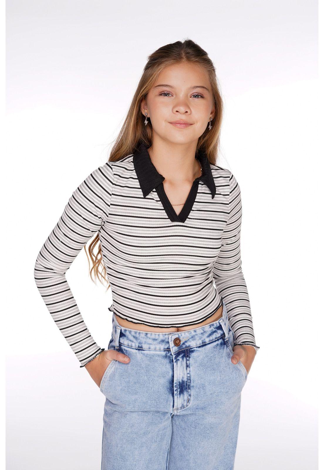 POLERA STRIPE REGULAR C/ CUELLO TIPO POLO-1