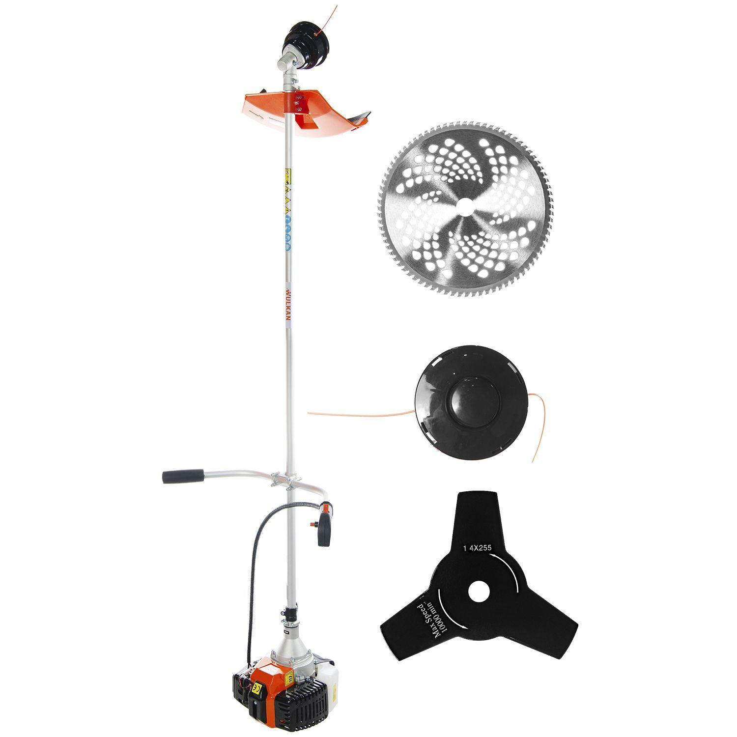 Desmalezadora 52cc con 3 Accesorios WK-BC-52-3A Wulkan-0