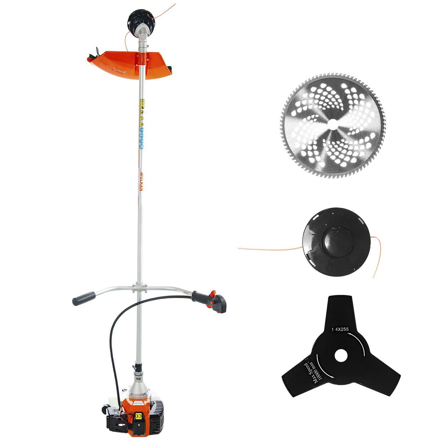 Desmalezadora 52cc con 3 Accesorios WK-BC-52-3A Wulkan-1