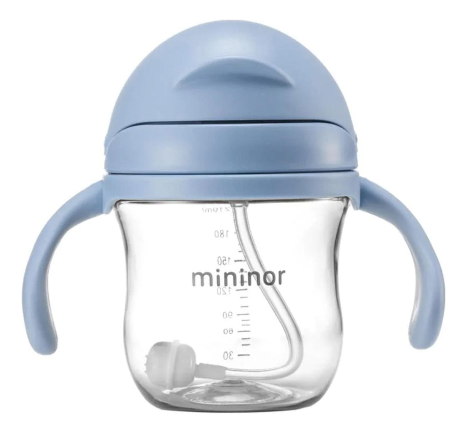 Vaso Entrenamiento Antiderrame Con Bombilla 220 Ml Mininor-1
