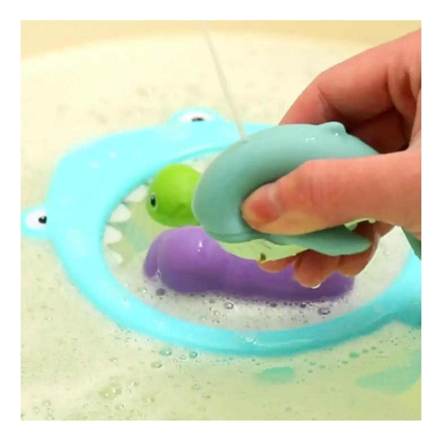 Juguete De Baño Bebés Y Niños - Red Tiburón Y Animales Mar-2