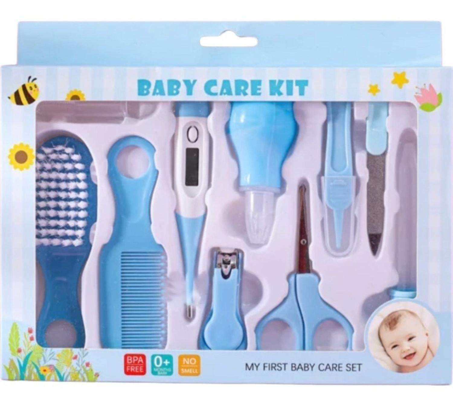 Set De Higiene Y Cuidados Del Bebe Con Termómetro. 10 Piezas-1