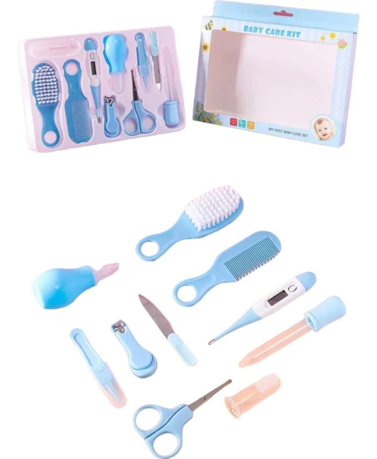 Set De Higiene Y Cuidados Del Bebe Con Termómetro. 10 Piezas-2