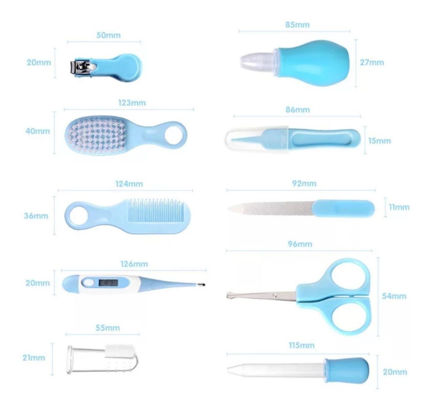 Set De Higiene Y Cuidados Del Bebe Con Termómetro. 10 Piezas-3