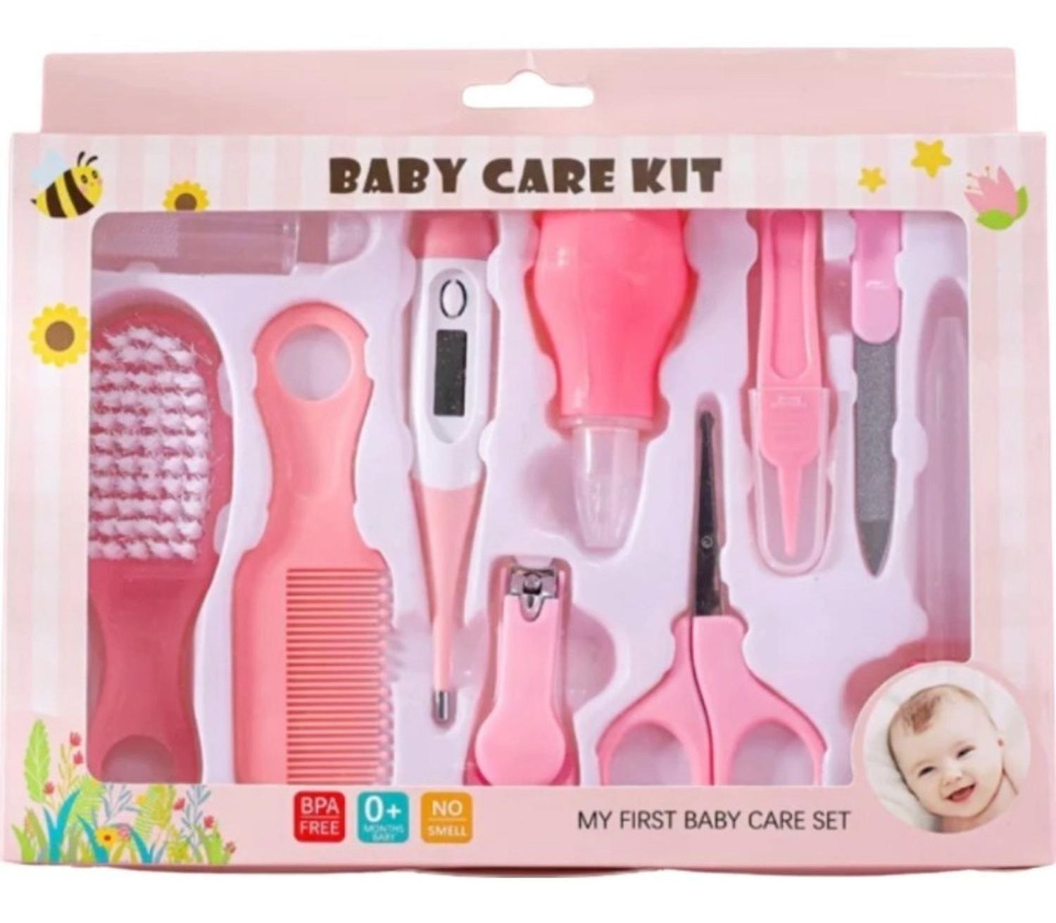 Set De Higiene Y Cuidados Del Bebe Con Termómetro. 10 Piezas-0