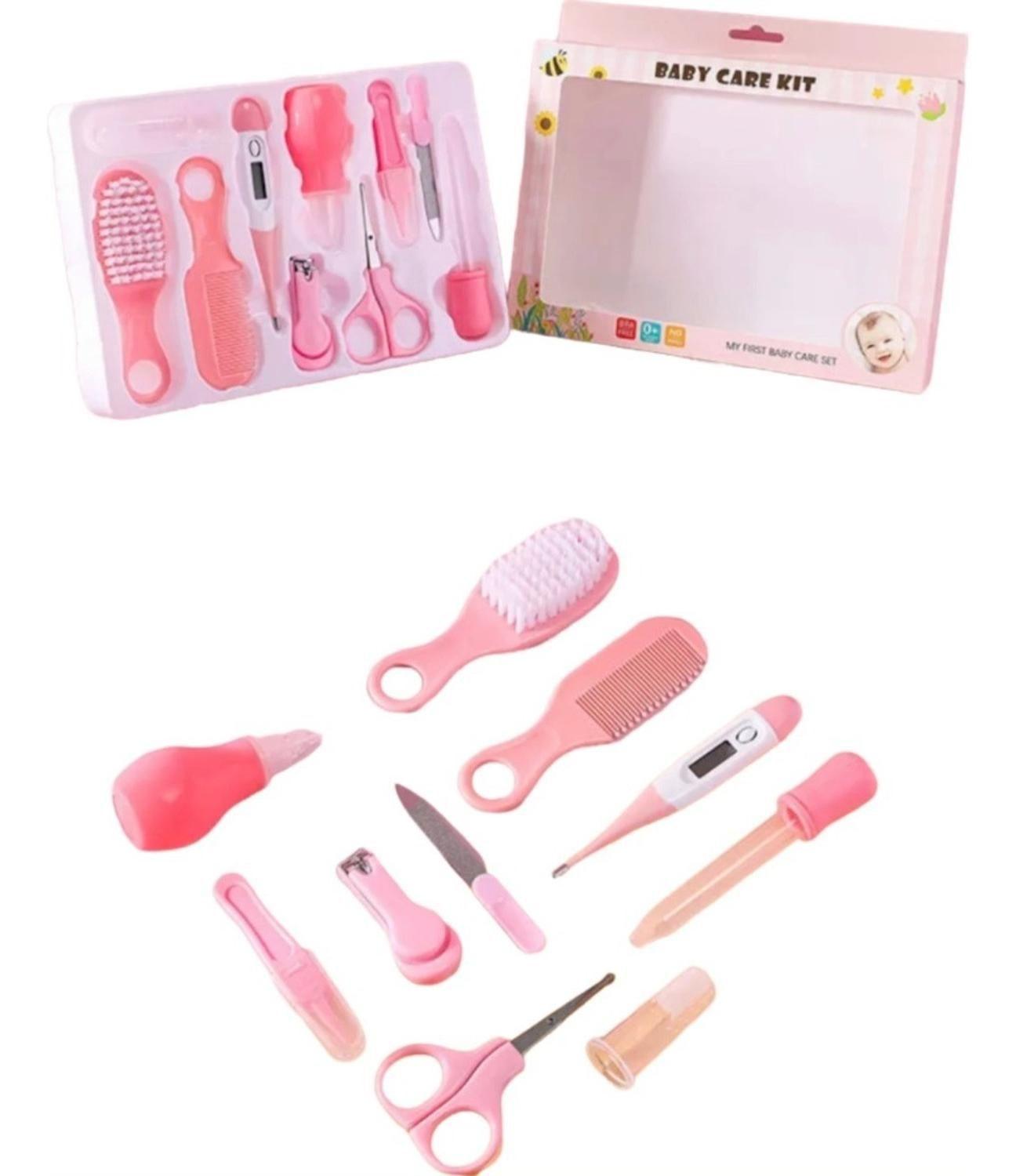 Set De Higiene Y Cuidados Del Bebe Con Termómetro. 10 Piezas-1