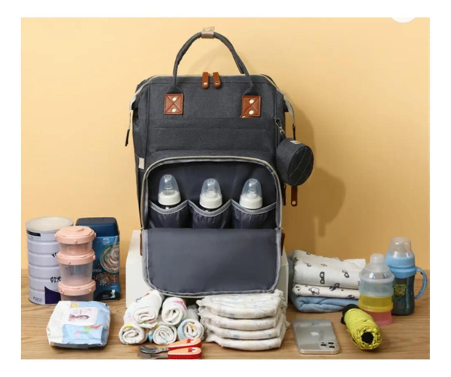 Mochila Maternal - Pañalera De Gran Capacidad Con Cable Usb-1