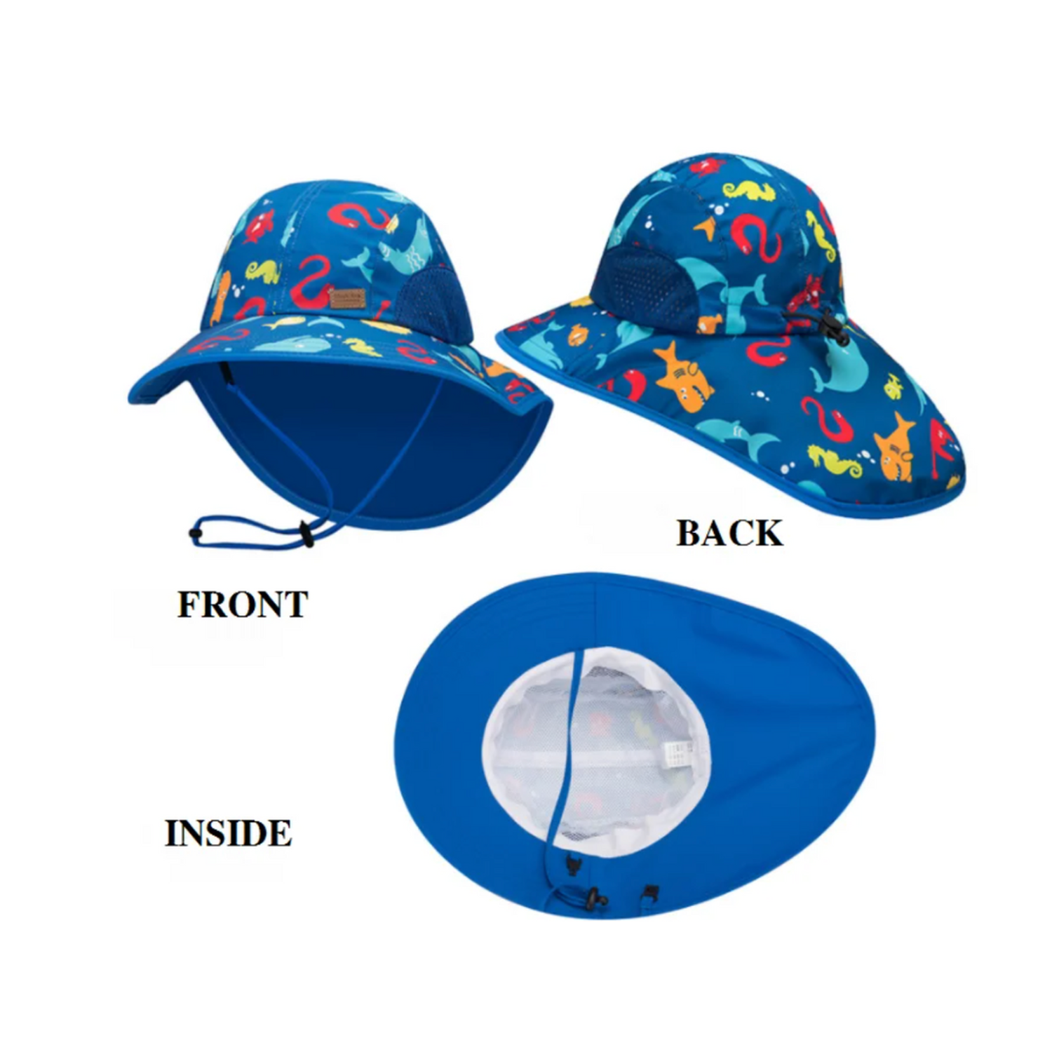 Sombrero de Playa Para Bebés FPS50 con Solapa-3