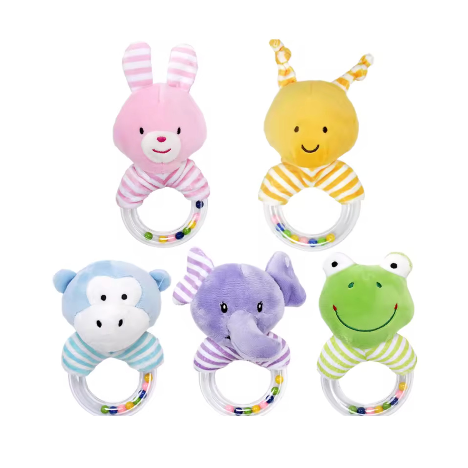Peluche de Felpa Sonajero Cascabel Animalitos-1