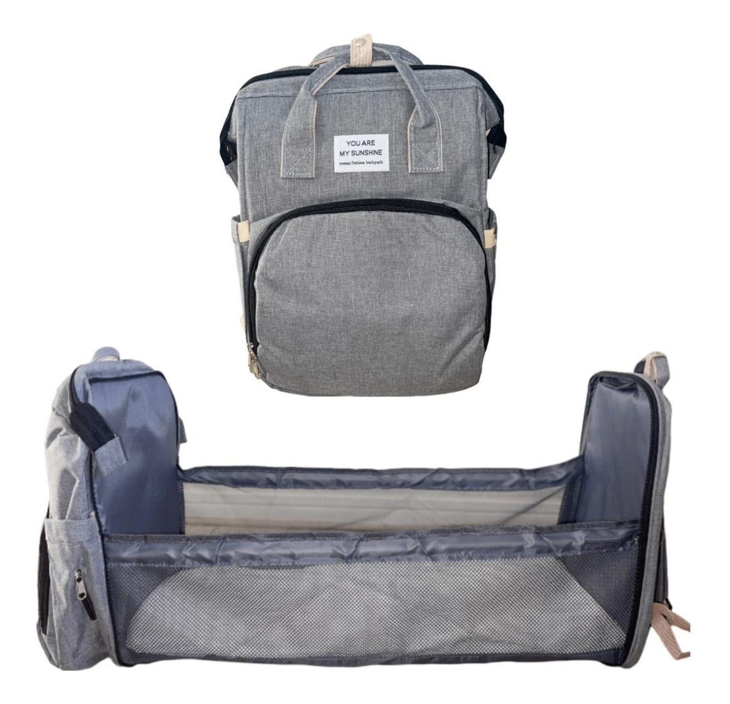 Práctica Mochila 3 En 1. Pañalera, Cuna Y Mudador Portátil-5