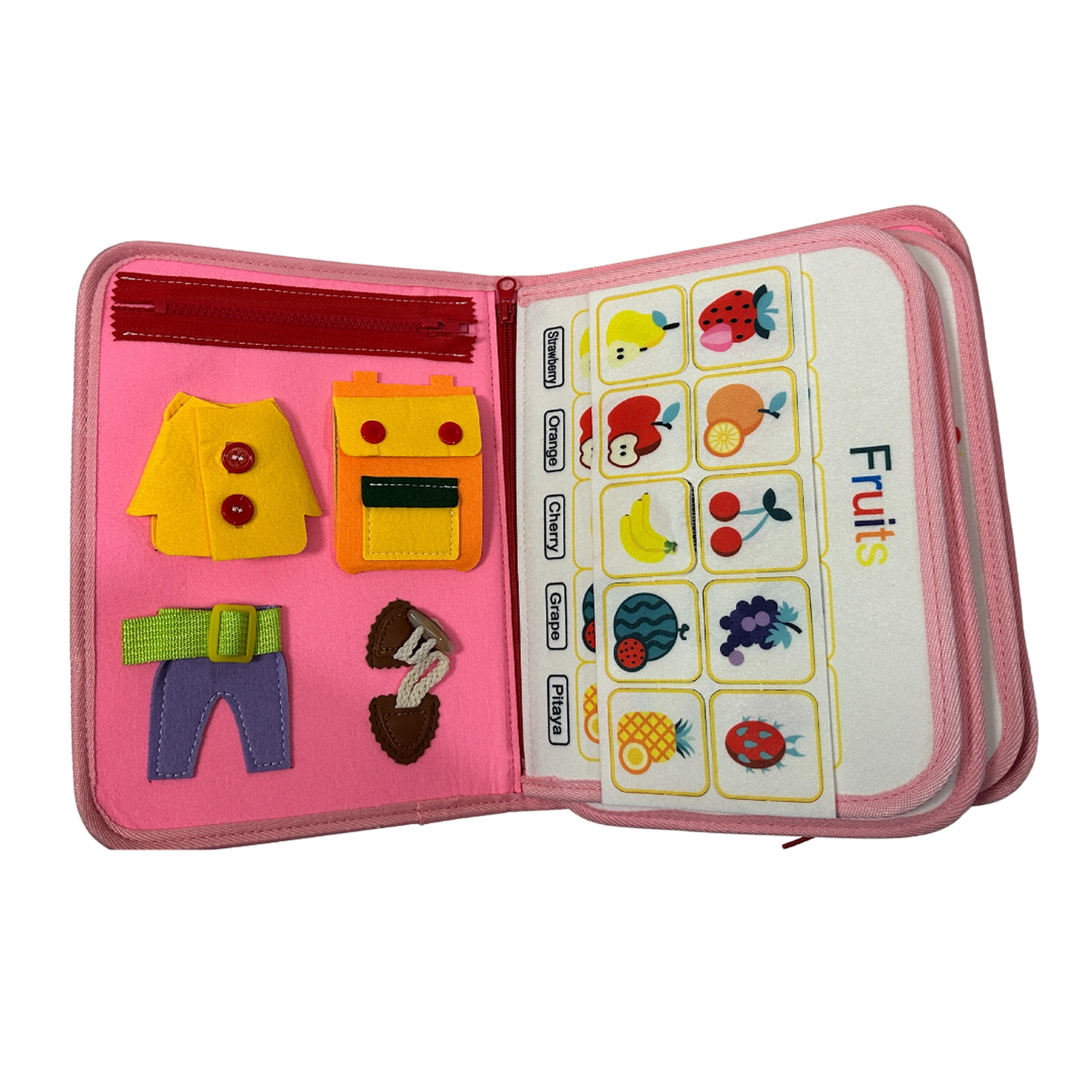 Libro Sensorial Fieltro Con Actividades Estimulación Montessori-2