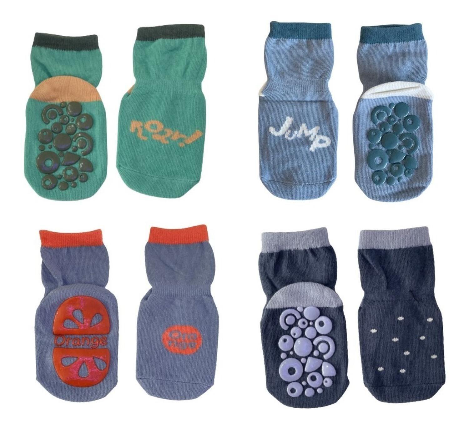 Calcetines Antideslizantes Niños X 4 Pares-0
