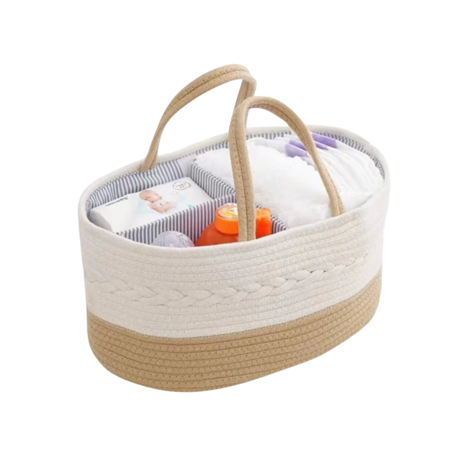 Canasto Deco Multiusos - Organizador De Pañales Bebé-3