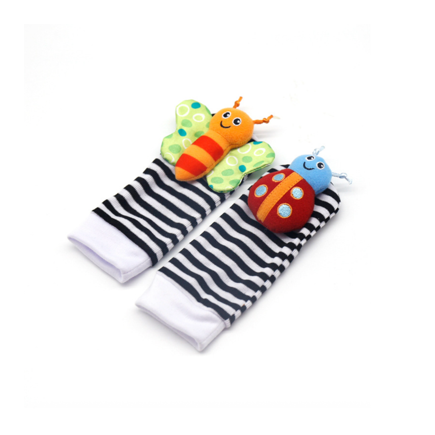 Kit Calcetines y pulseras estimulación con sonajero bebes - 4 Pc-2