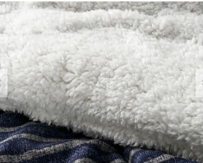 Cubrecama Quilt Sherpa King - Negro M923-2