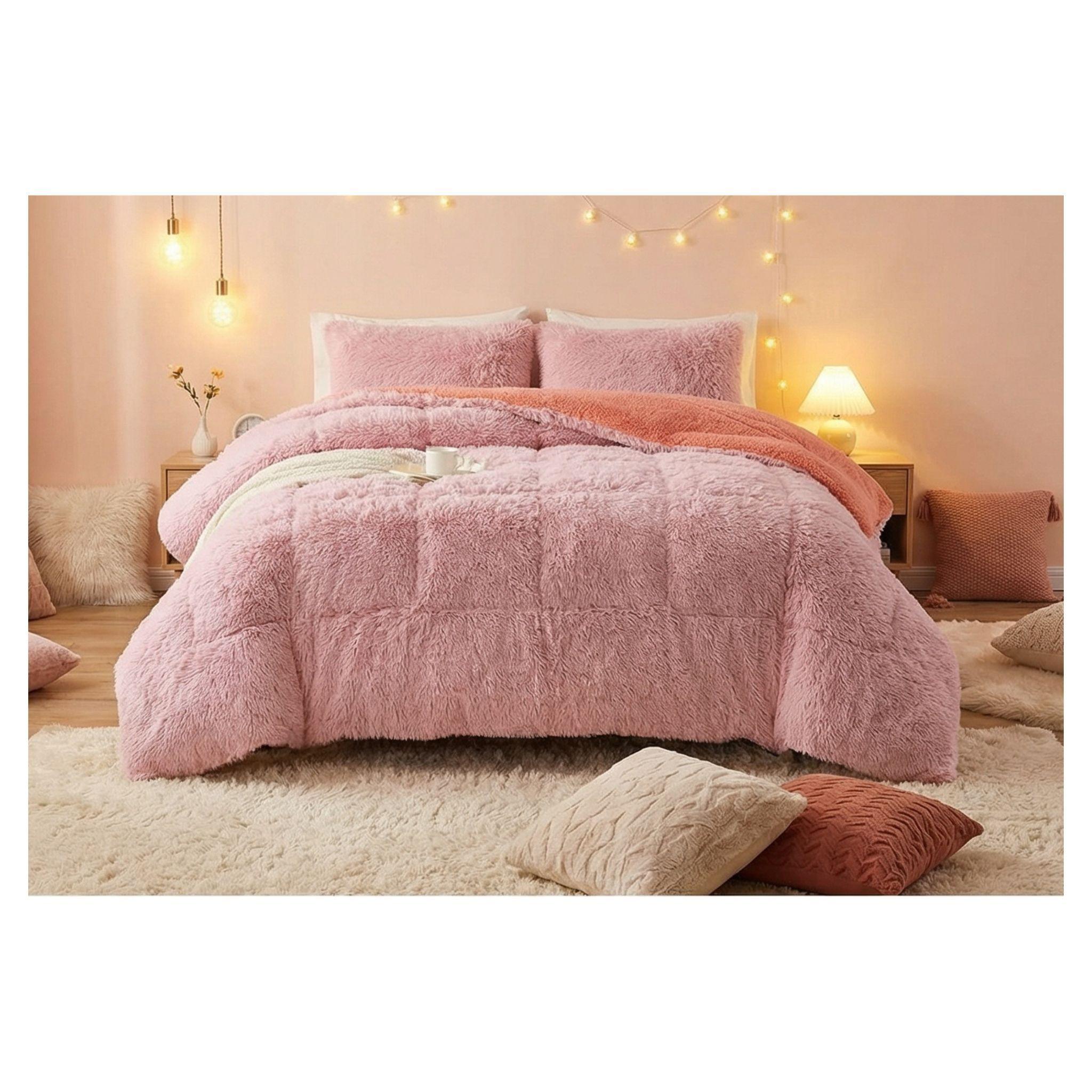 Cobertor Peludo Chiporro 2 Plazas - Rosado C025-2