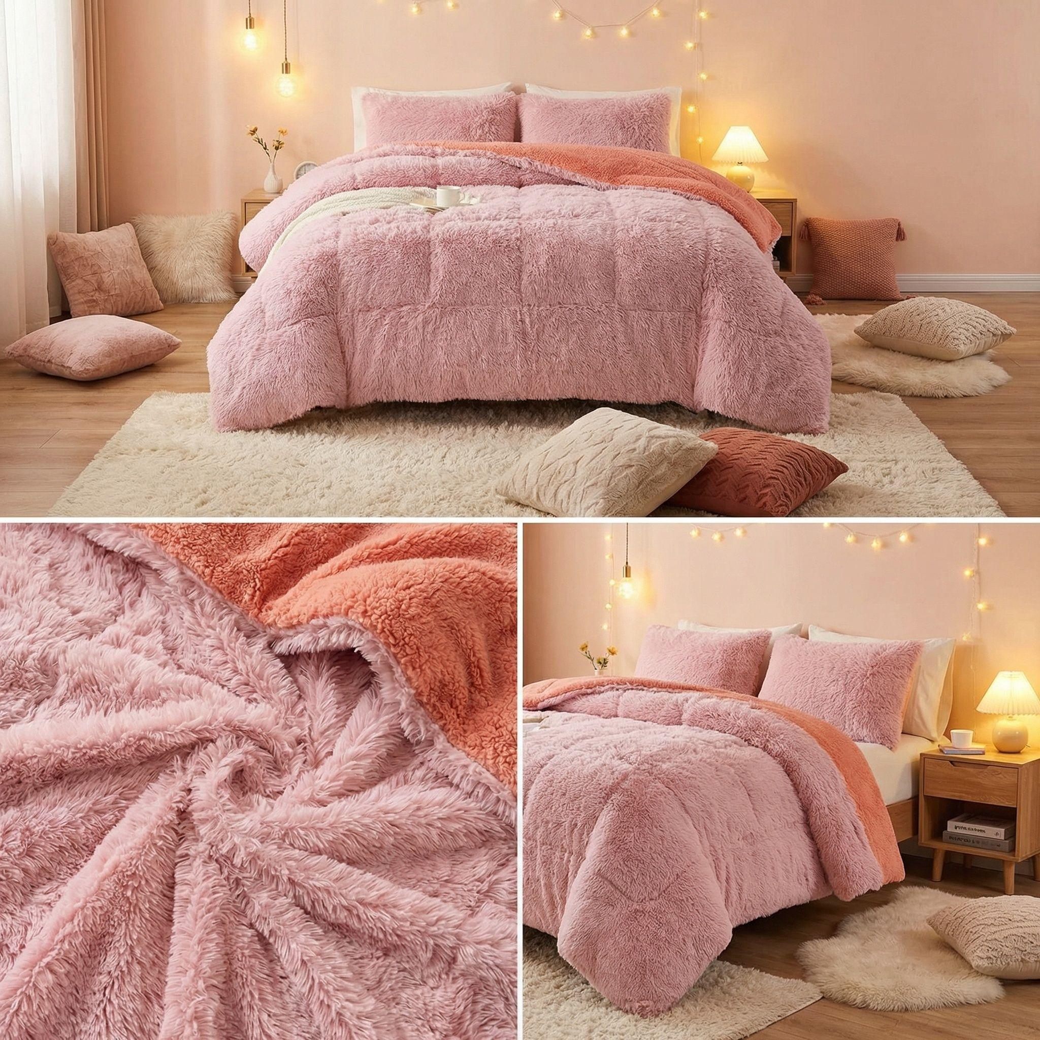 Cobertor Peludo Chiporro 2 Plazas - Rosado C025-3