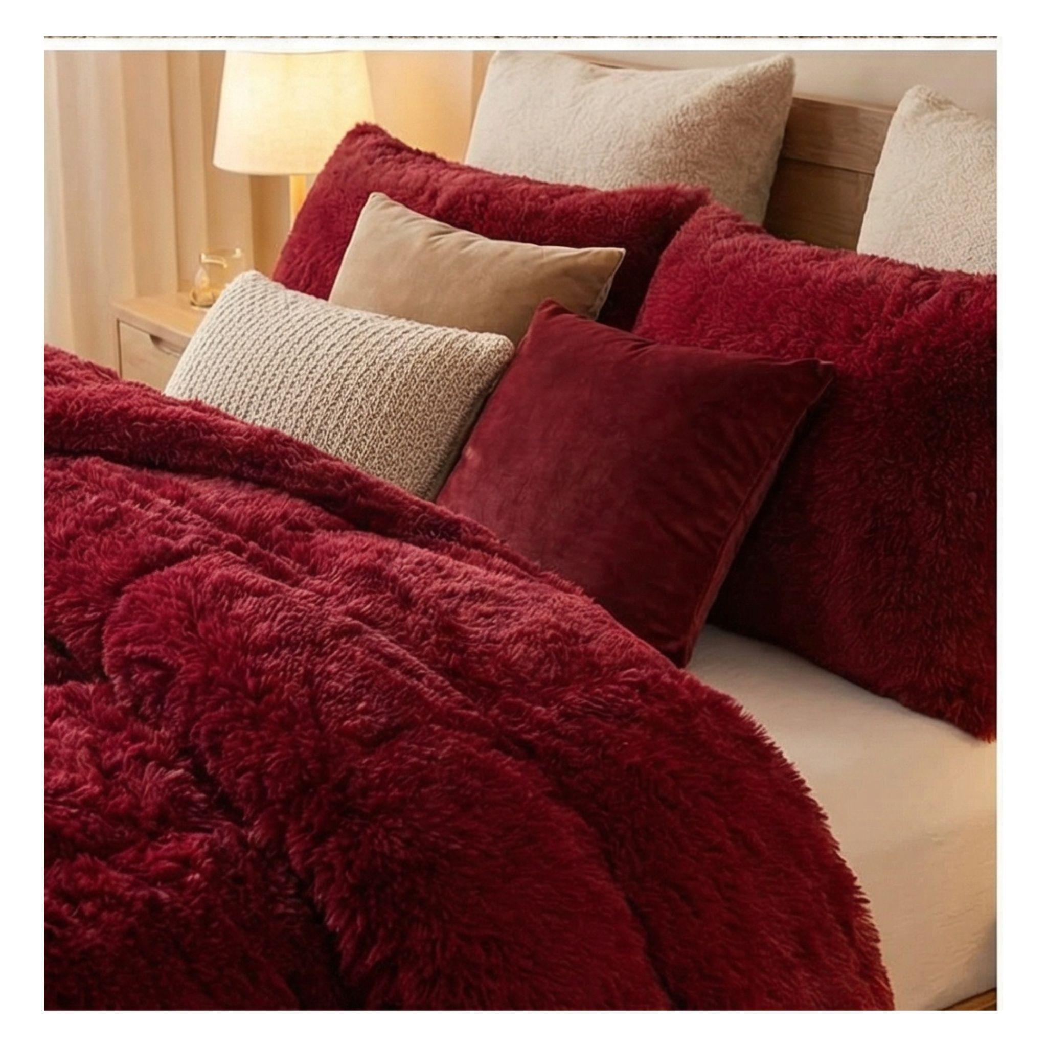 Cobertor Chiporro Peludo king - Burdeo C055-3