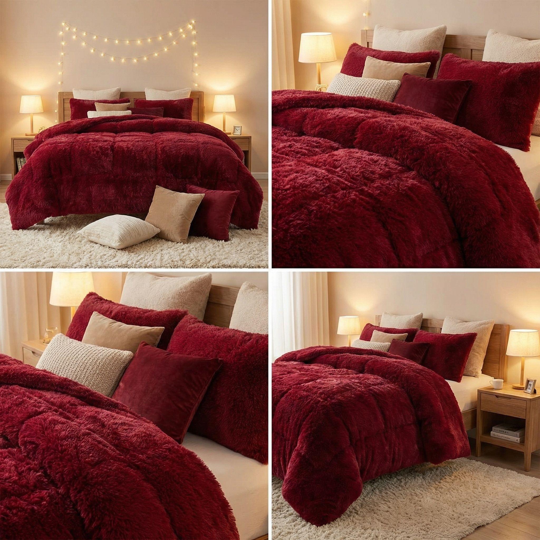 Cobertor Chiporro Peludo king - Burdeo C055-4