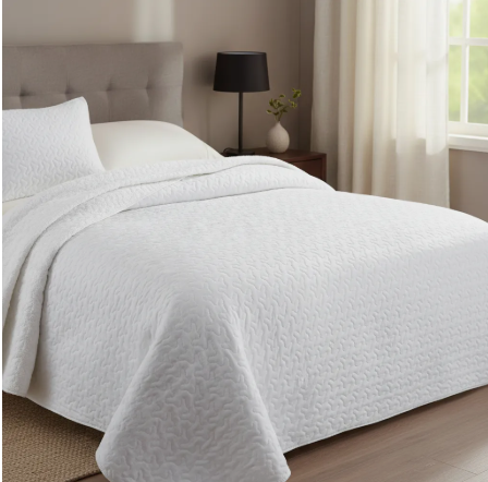 Cubrecama sherpa 2 Plazas Blanco M939-3