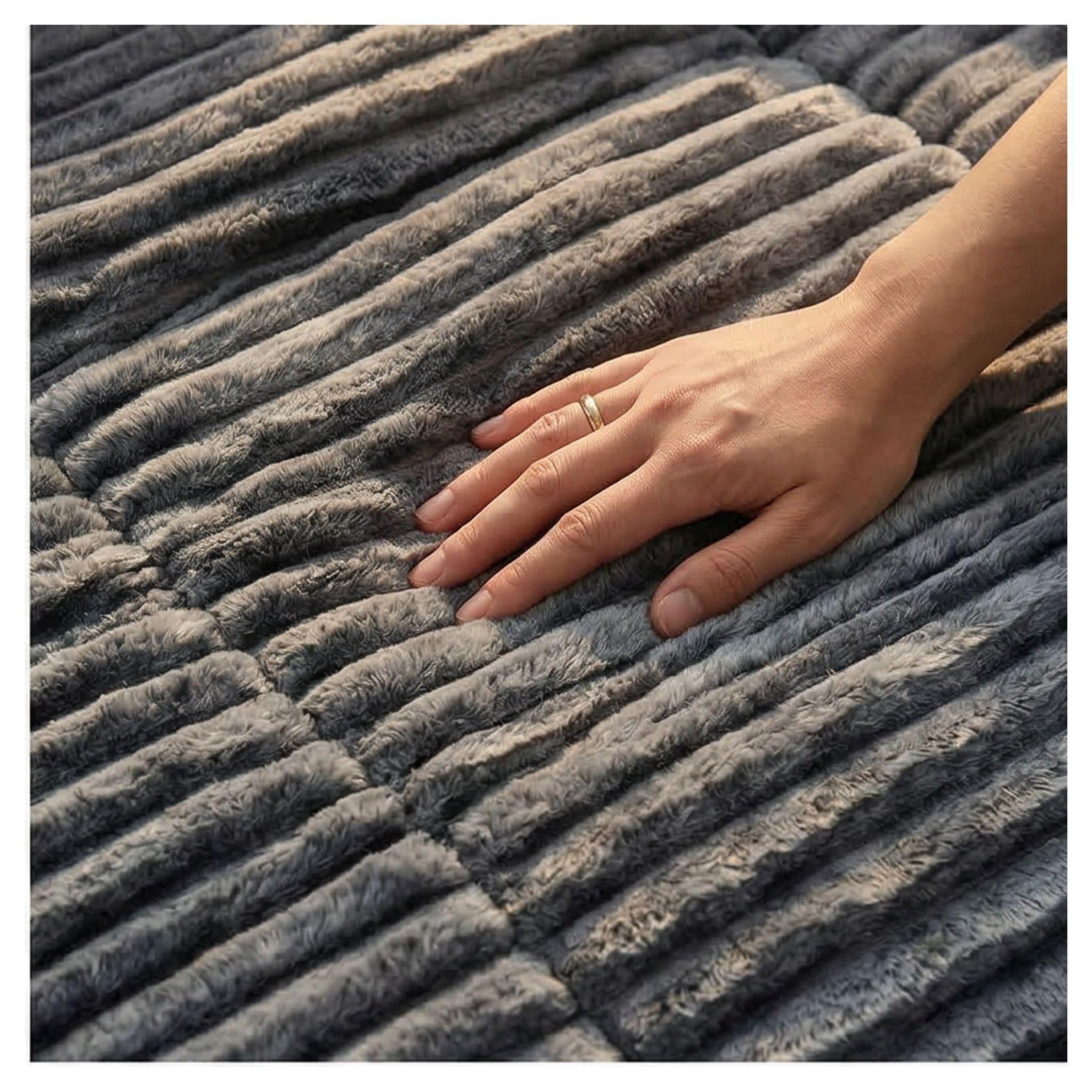 Cobertor Chiporro lineas 2 plazas - Negro DN13-3