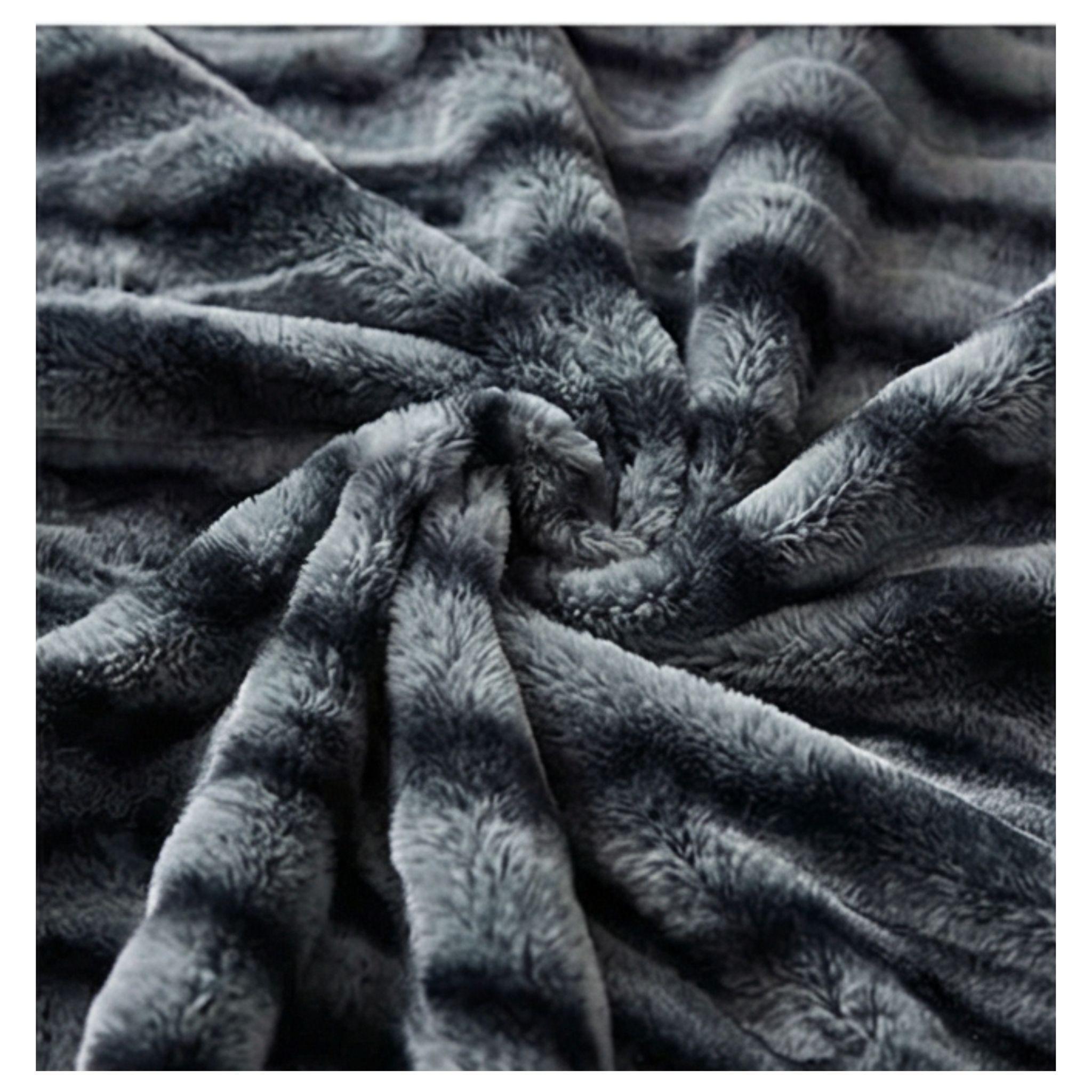 Cobertor Chiporro lineas 2 plazas - Negro DN13-4