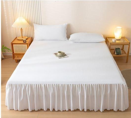 FALDÓN DE CAMA KING PLAZAS PROTECTOR BASE  - Blanco-2