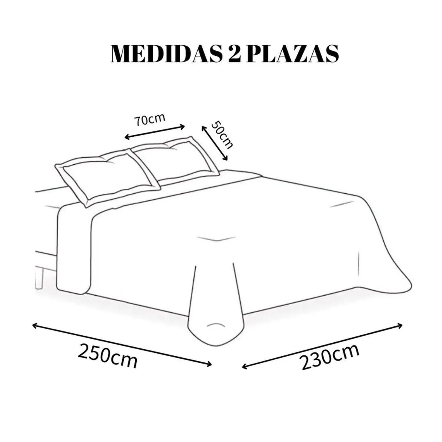 Cubrecama Quilt Verano 2 Plazas Negro Hexagonal CS08-2