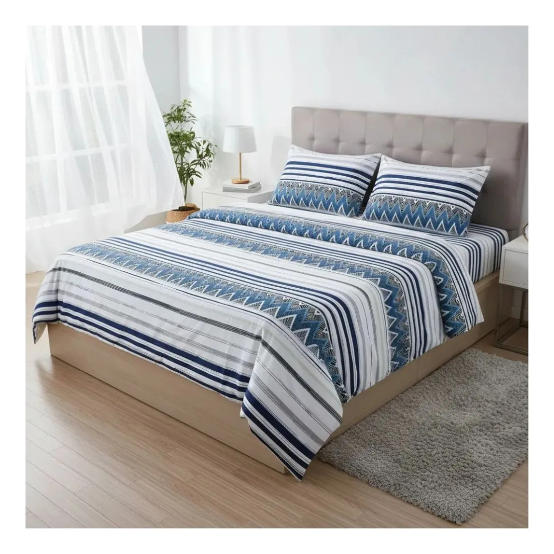 Juego De Sábanas 2 Plazas 200 Hilos Diseños Arkansas-2