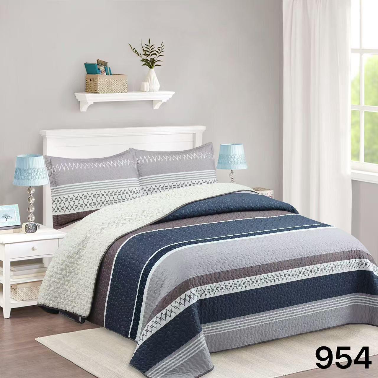 Cubrecama Sherpa King - Gris Matiz M954-2