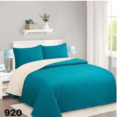 Cubrecama Sherpa King - Azul PetróleoME920-2