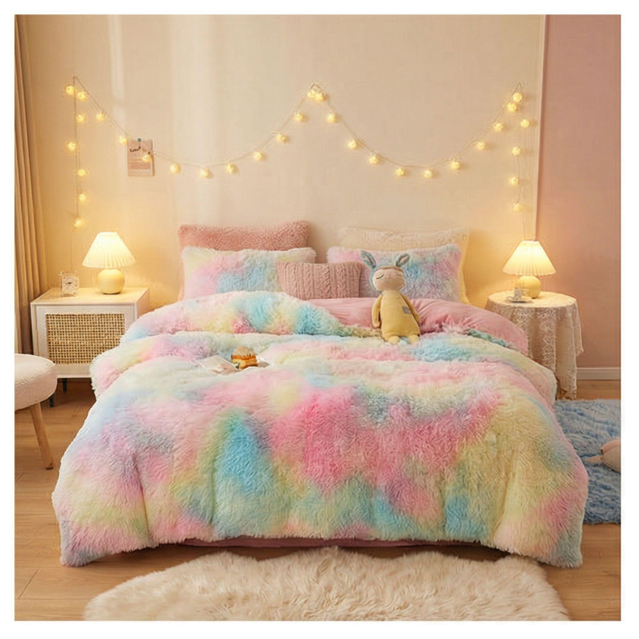 Cobertor Chiporro Peludo 2 Plazas - Multicolor Jaspeado  029-2