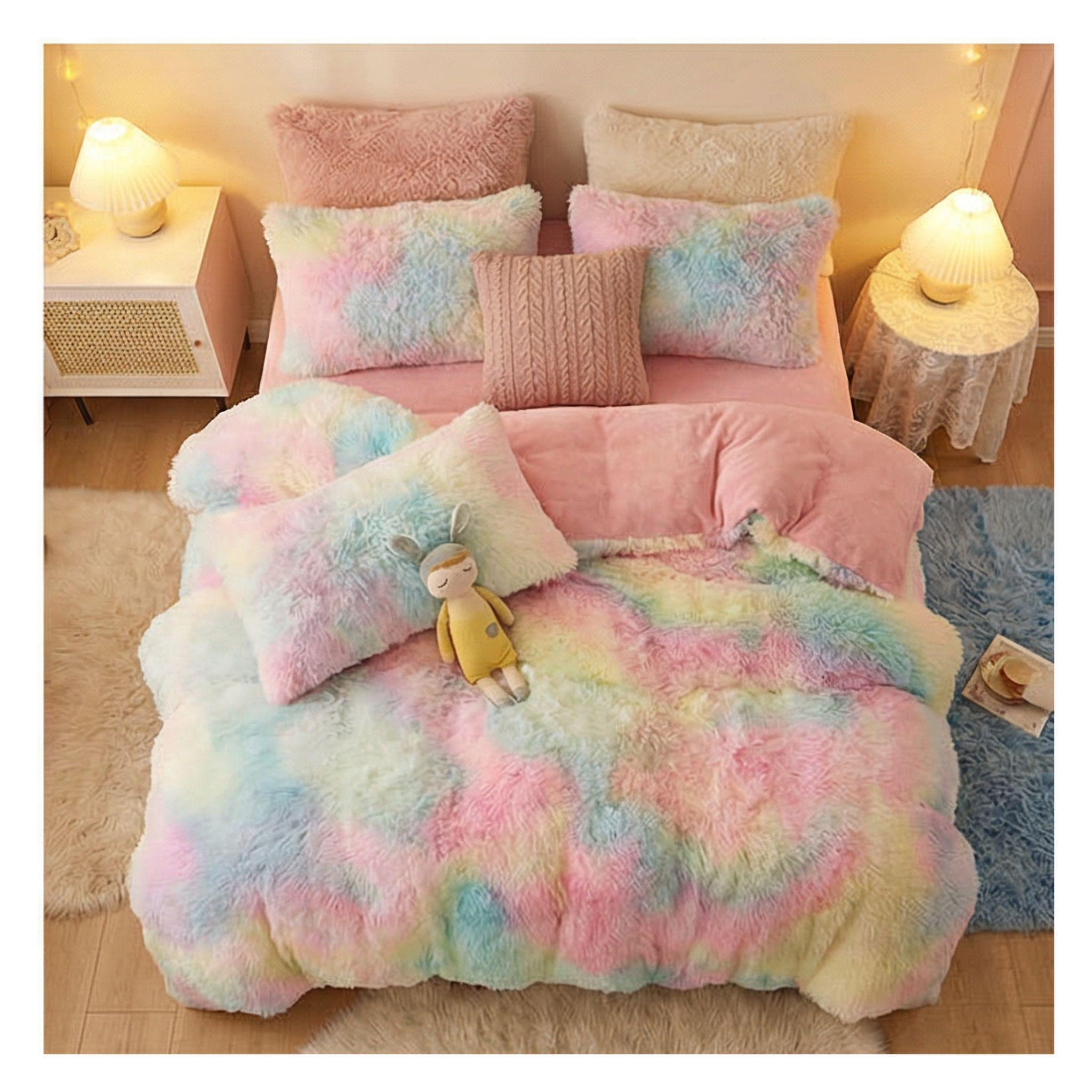 Cobertor Chiporro Peludo 2 Plazas - Multicolor Jaspeado  029-3