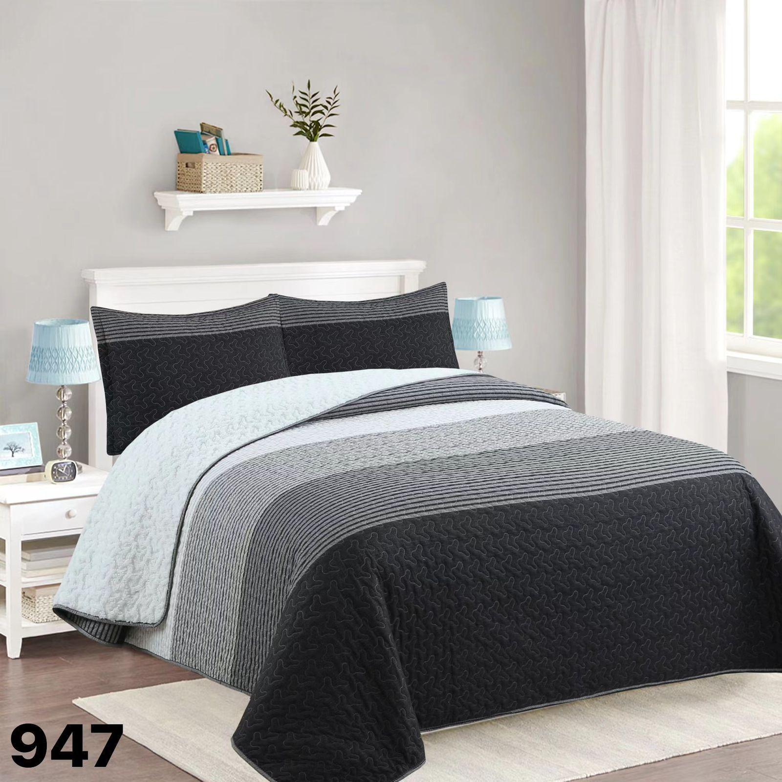 Cubrecama Quilt Sherpa 1.5 Plazas - Negro Matiz M947-0